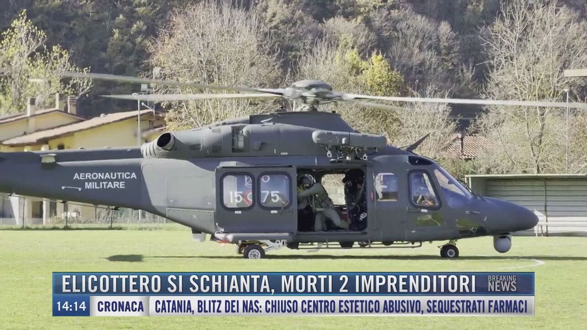 Breaking News delle 14.00 | Elicottero si schianta, morti 2 imprenditori