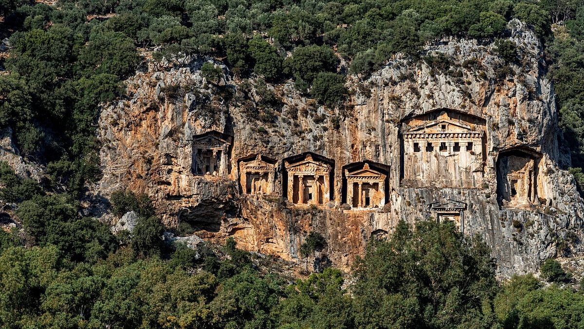 Tombe rupestri di Kaunos, Turchia 