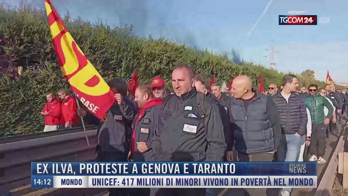Breaking News delle 14.00 | Ex Ilva, proteste a Genova e Taranto
