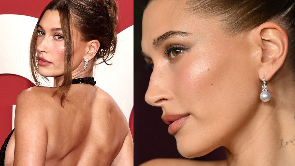 L'underpainting sul viso della modella statunitense Hailey Bieber