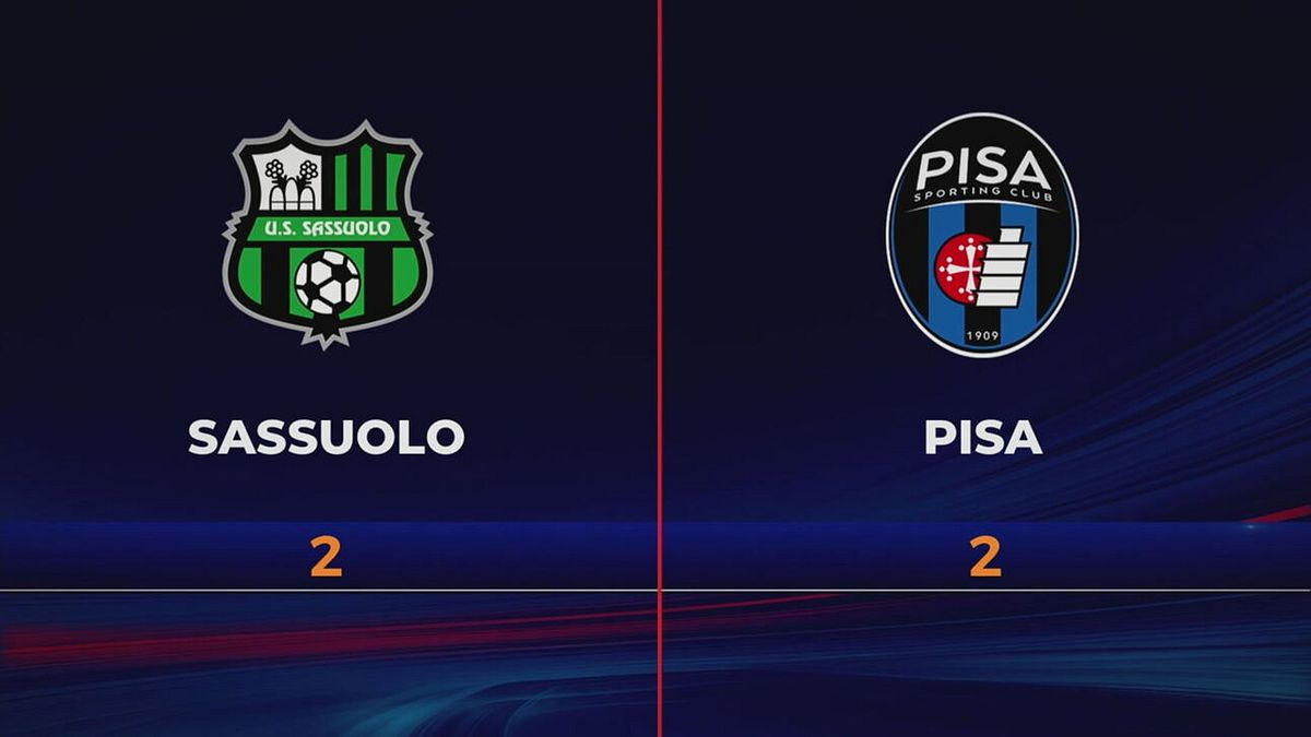 Sassuolo-Pisa 2-2: gli highlights