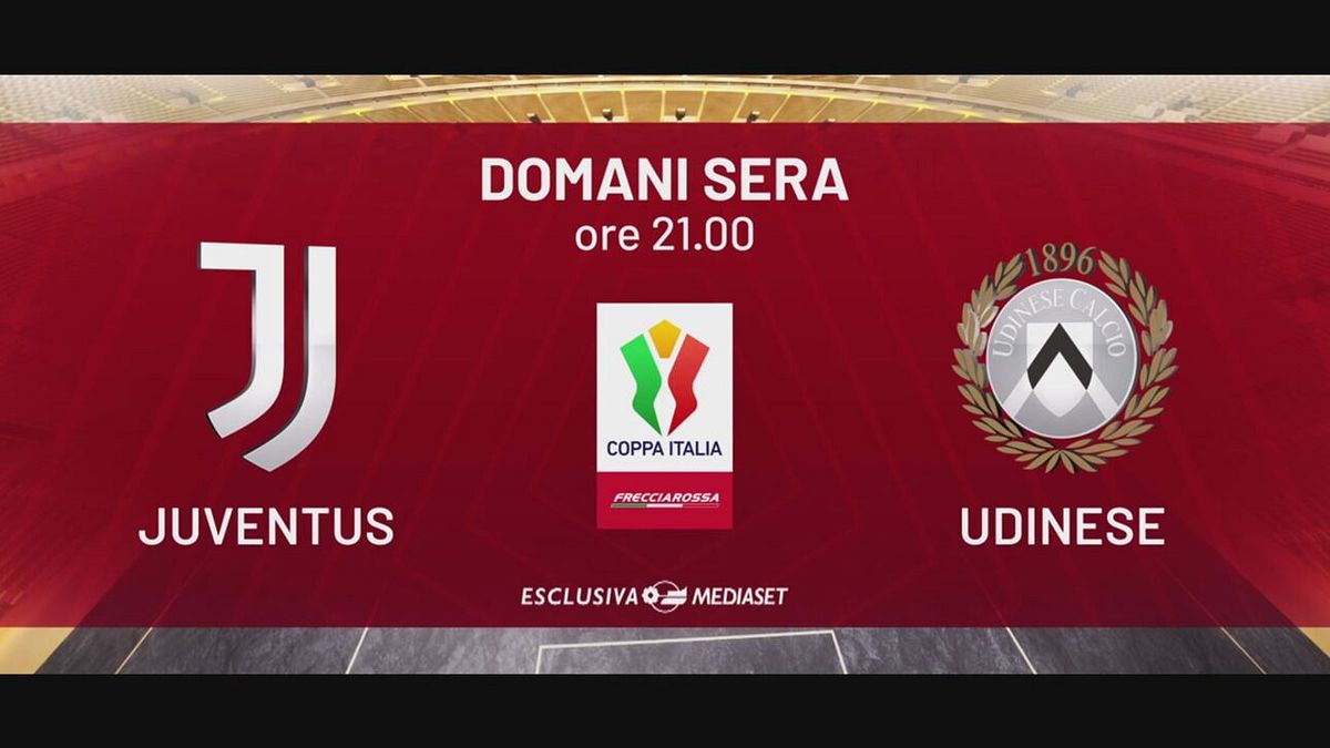 Juventus-Udinese: martedì 2 dicembre alle 21.00 su Italia 1