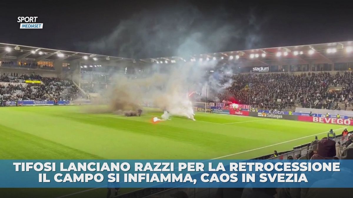 Campo in fiamme, caos in Svezia