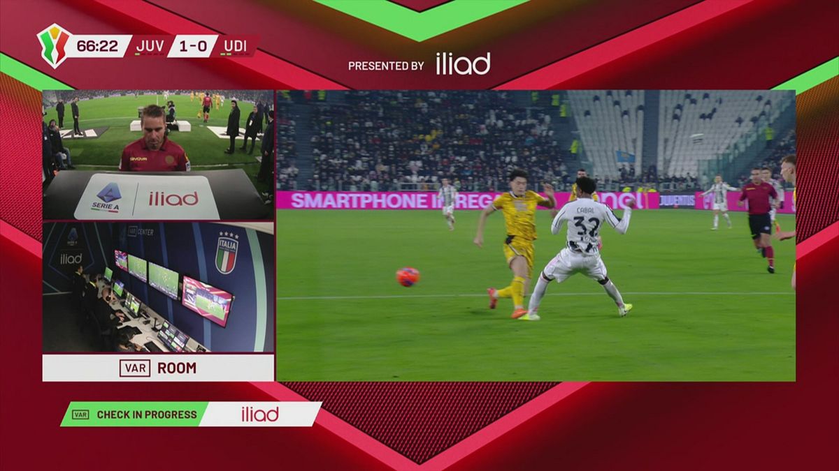67' | Il Var concede il rigore alla Juventus (Juventus-Udinese 1-0)