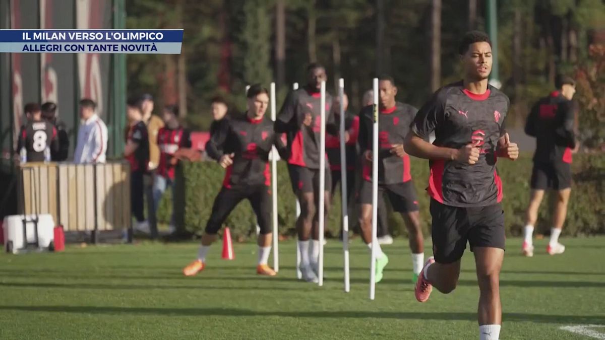 Il Milan verso l'Olimpico
