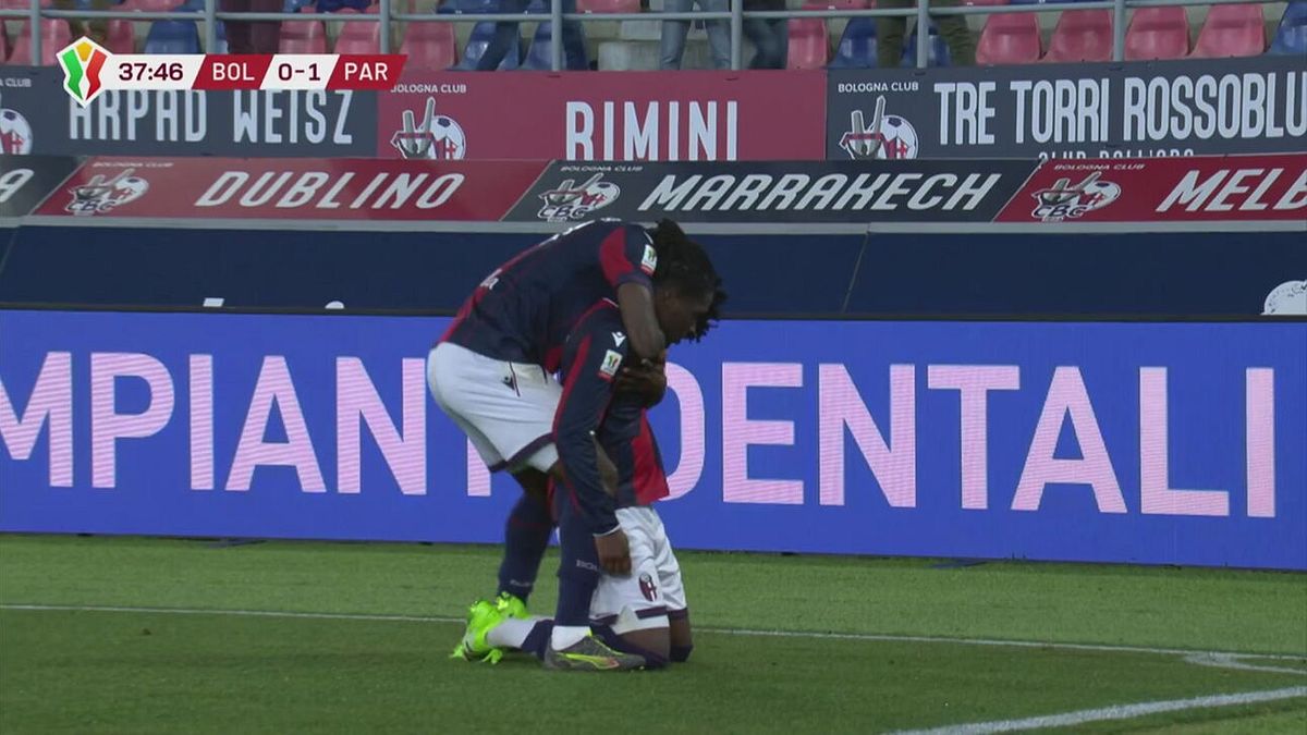 38' | Gol di Rowe (Bologna-Parma 1-1)