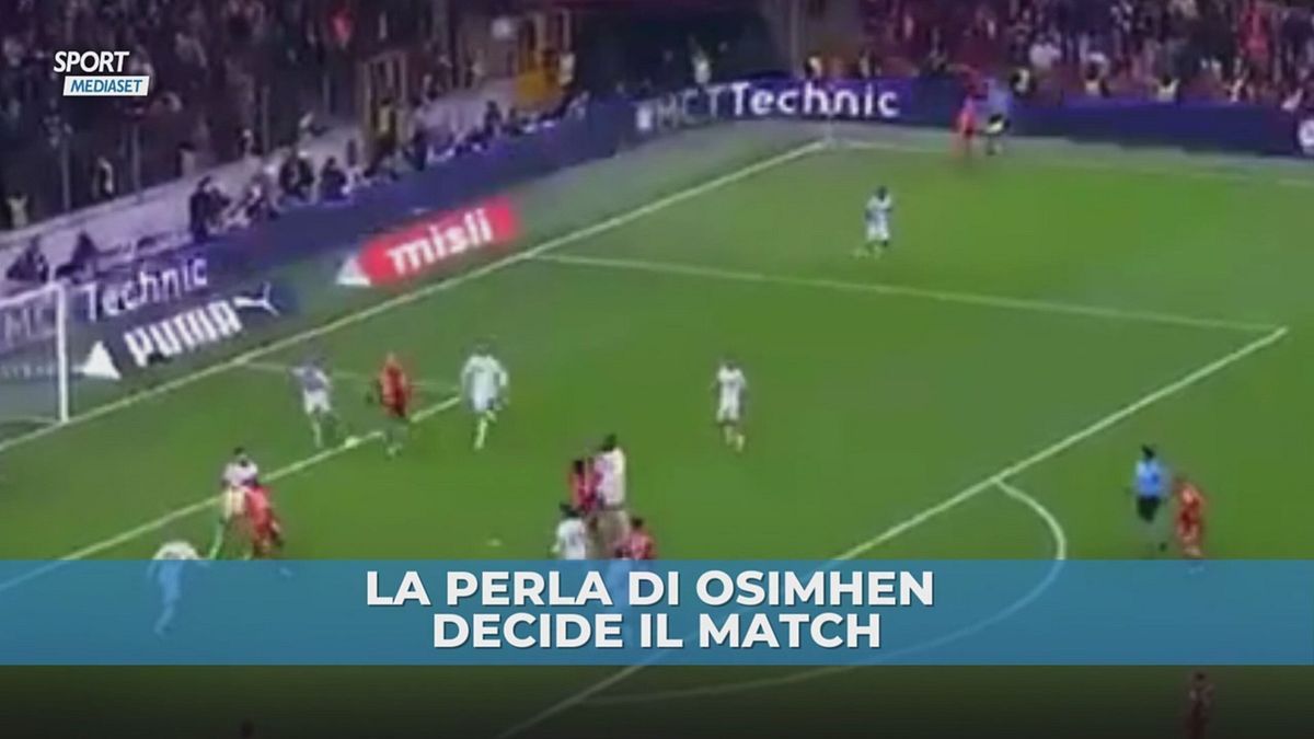 Galatasaray: gol fantastico in rovesciata di Osimhen