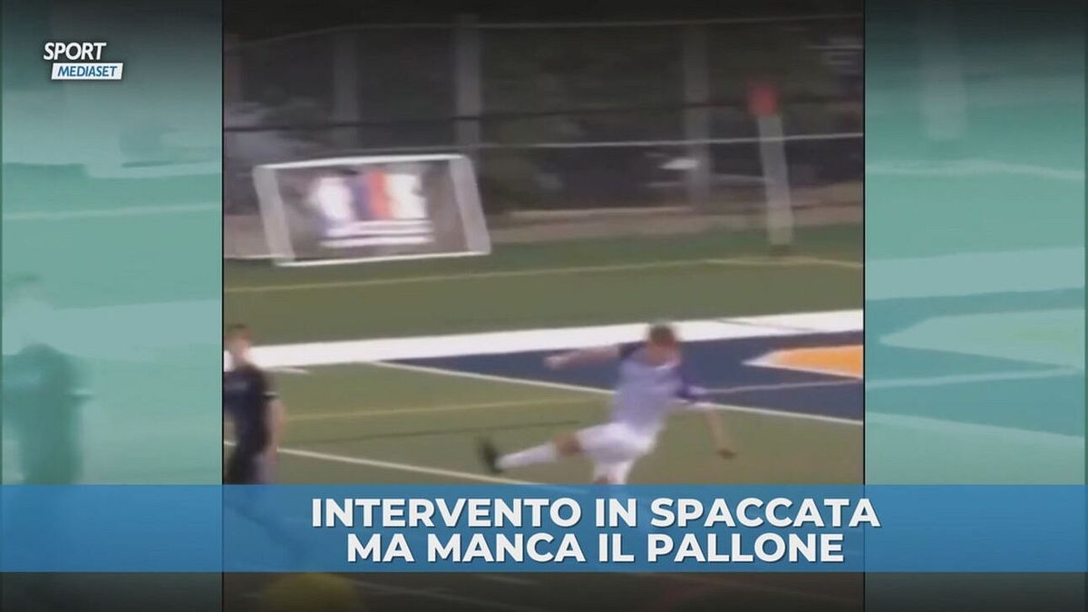 Intervento in spaccata a vuoto