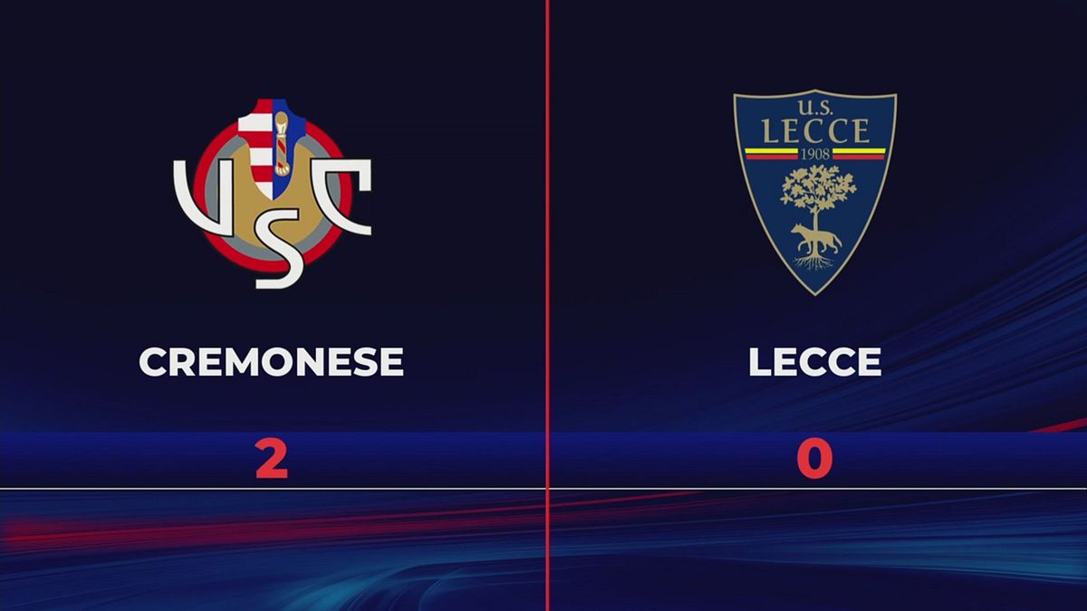 Cremonese-Lecce 2-0: gli highlights