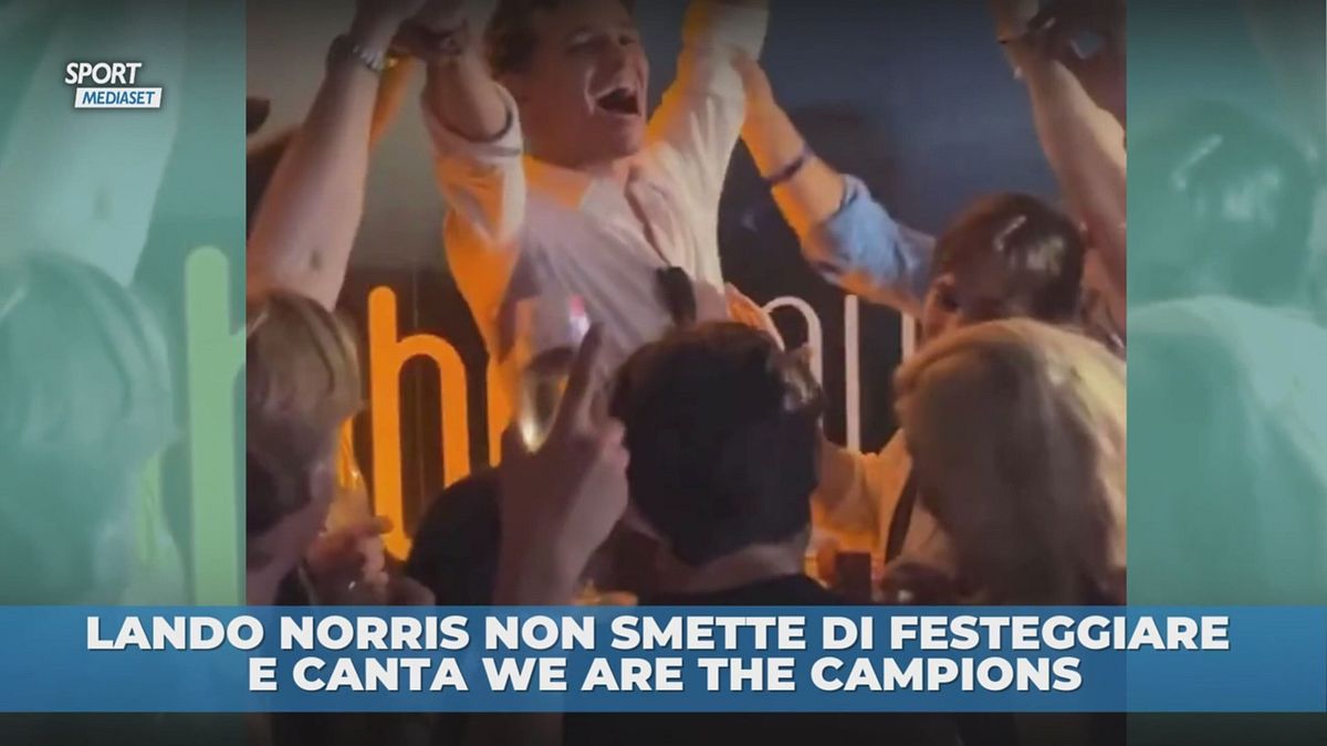 Lando Norris canta "We are the Champions"