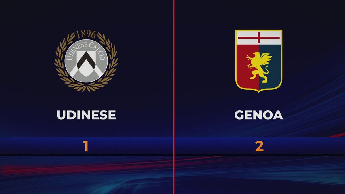 Udinese-Genoa 1-2: gli highlights