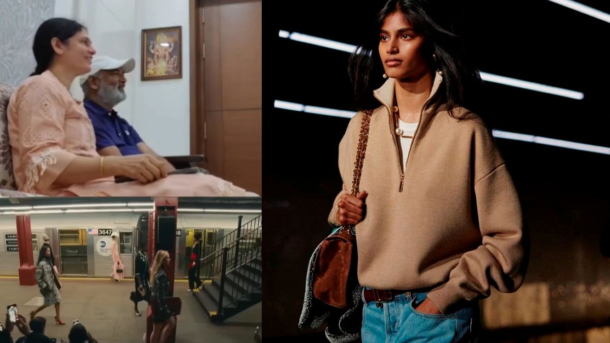 Bhavitha Mandava prima modella indiana ad aprire una sfilata di Chanel, quella dedicata alla collezione Métiers d'art 2026 (Instagram: @bhavithamandava - foto da sfilata, copyright: Chanel)