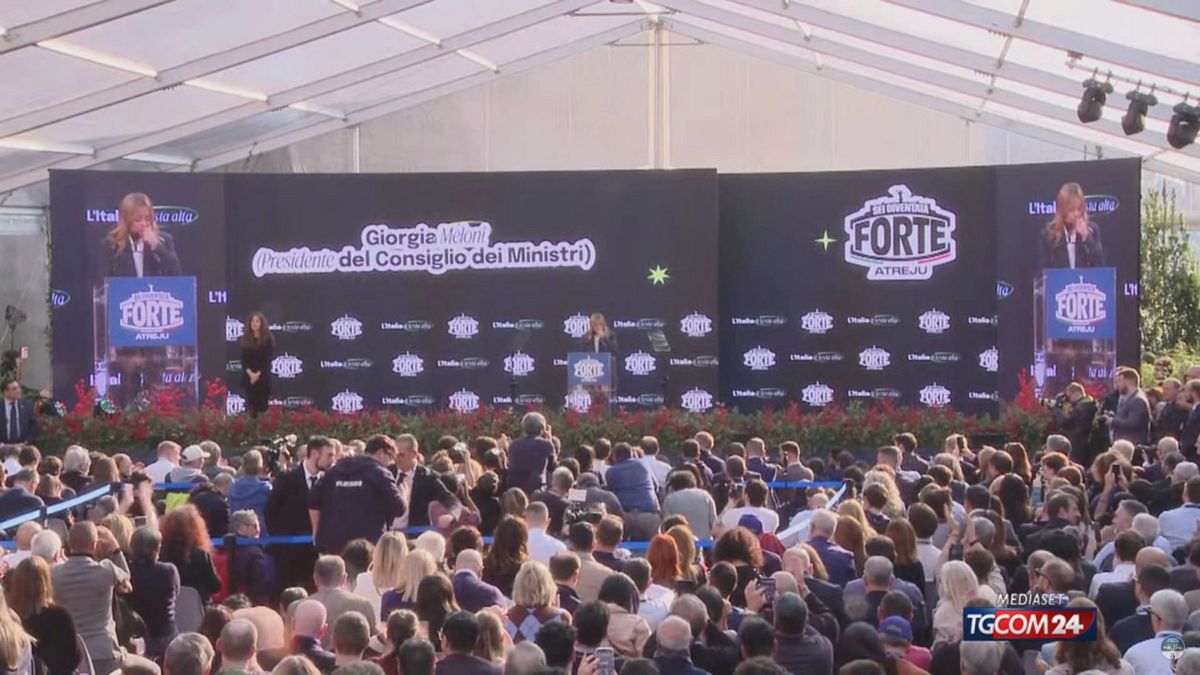 13.00 MELONI su pagoda e sfiga opposizioni DICH