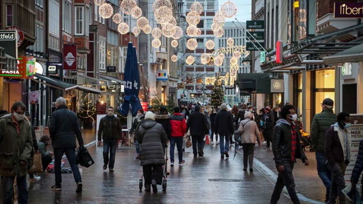 Shopping natalizio a Brema prima del lockdown