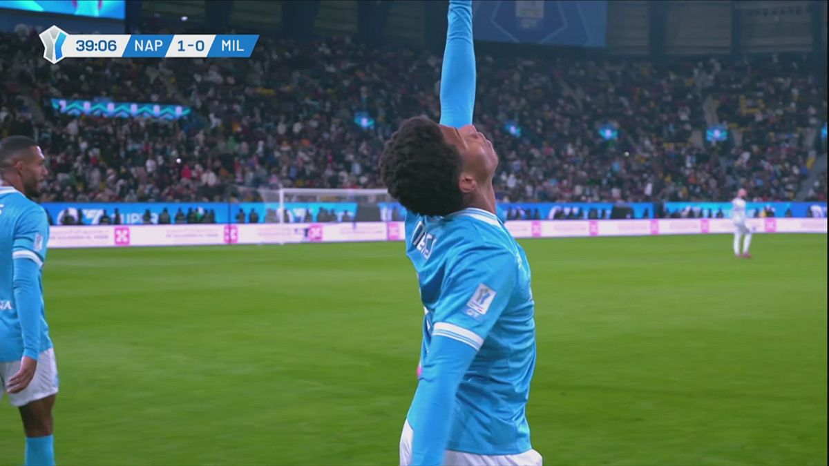 David Neres sblocca la semifinale, Napoli-Milan 1-0