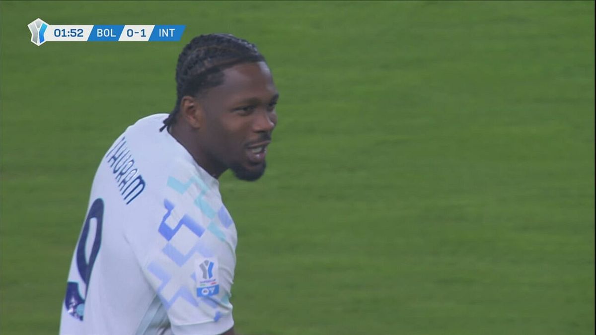 2' | Gol di Thuram (Bologna-Inter 0-1)