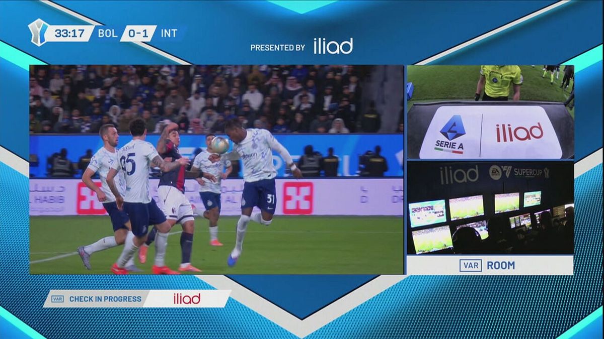 34' | Il Var concede il rigore al Bologna (Bologna-Inter 0-1)