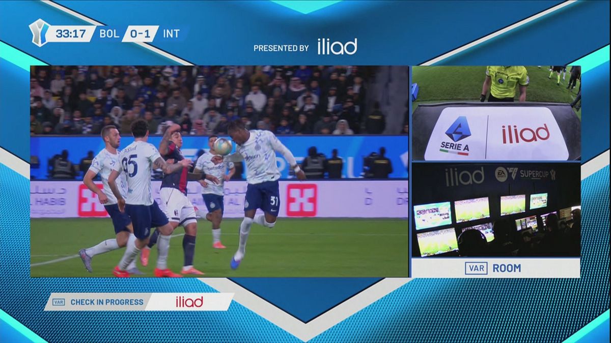 34' | Il Var concede il rigore al Bologna (Bologna-Inter 0-1)