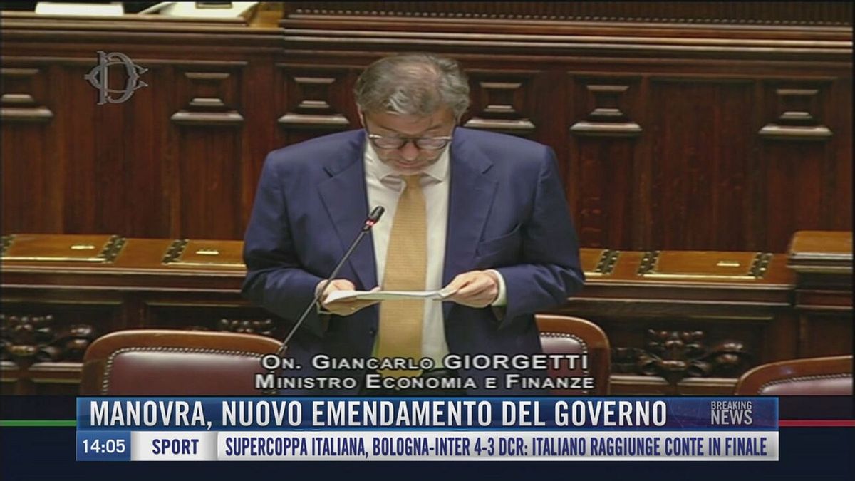 Breaking News delle 14.00 | Manovra, nuovo emendamento del governo