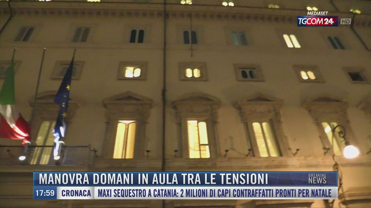 Breaking News delle 18.00 | Manovra domani in aula tra le tensioni