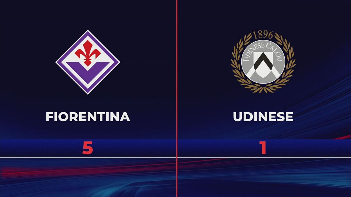Fiorentina-Udinese 5-1: gli highlights