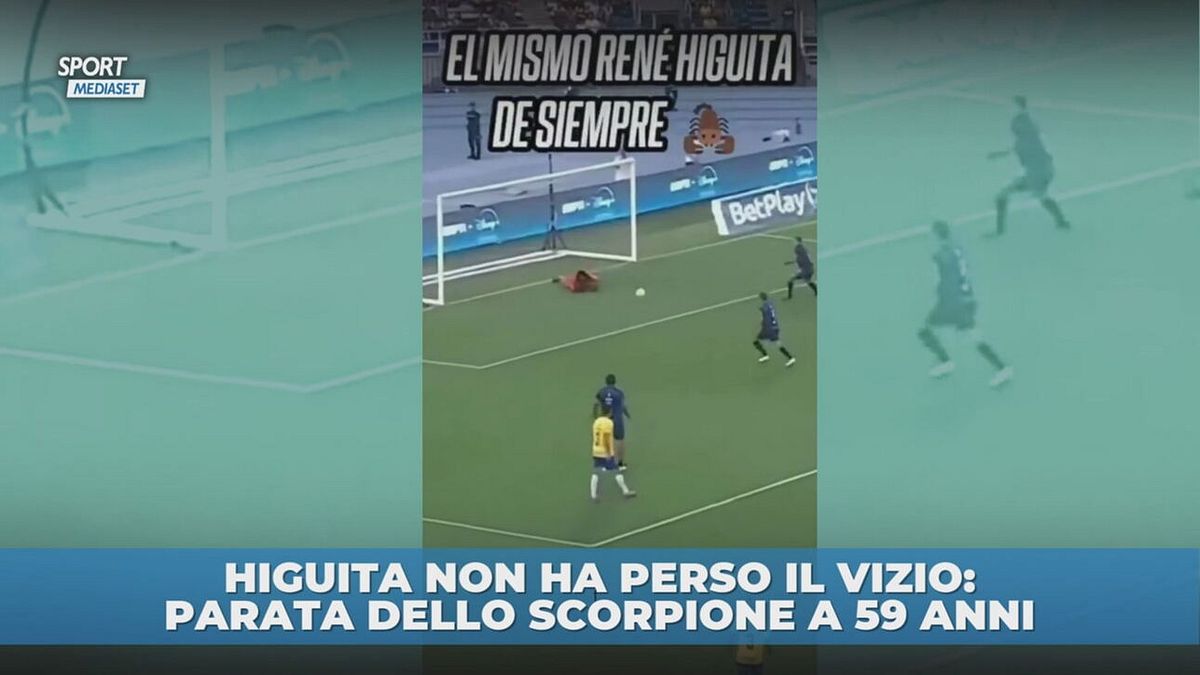 Higuita e lo scorpione a 59 anni