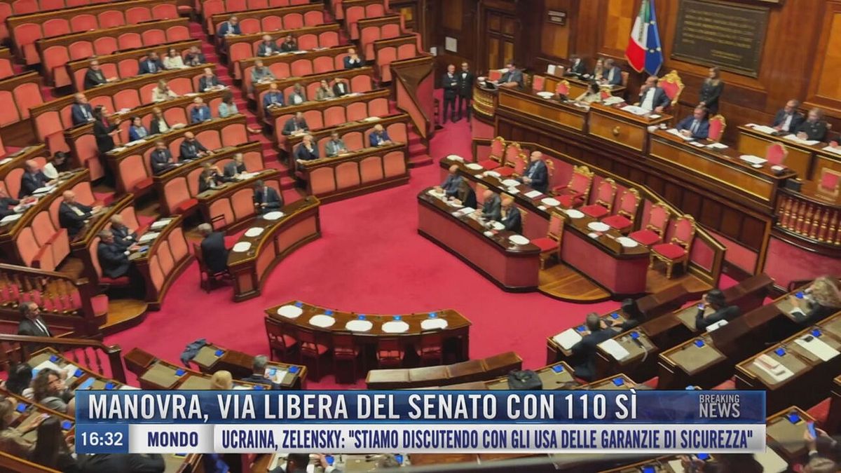 Breaking News delle 16.00 | Manovra, via libera del Senato con 110 sì