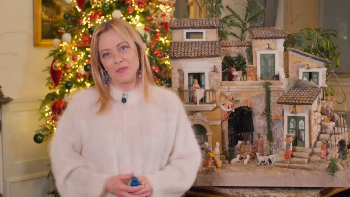 giorgia meloni auguri natale 2025
