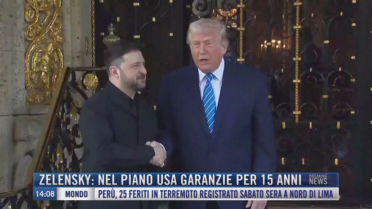 Breaking News delle 14.00 | Zelensky: nel piano Usa garanzie per 15 anni