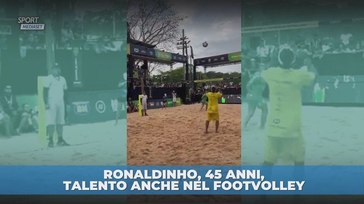 Ronaldinho talento anche a footvolley