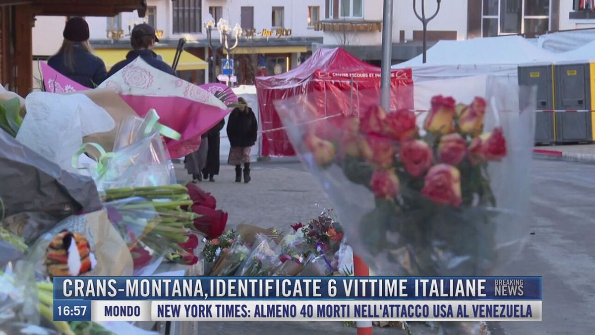 Breaking News delle 17.00 | Crans-Montana, identificate 6 vittime italiane