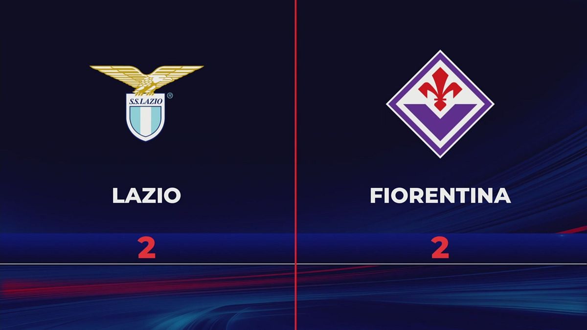 Lazio-Fiorentina 2-2: gli highlights
