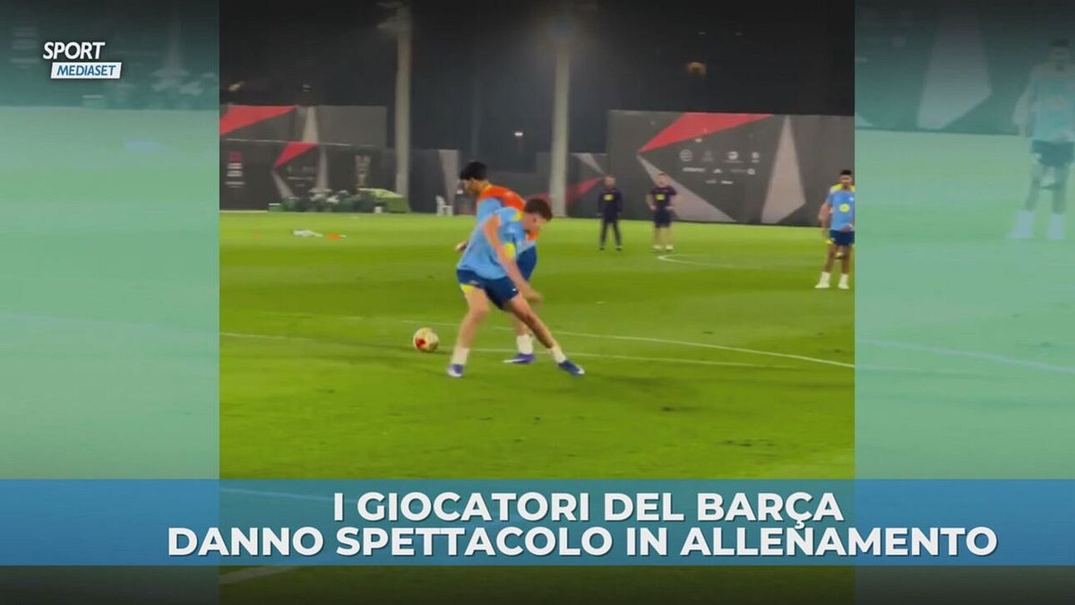 Barcellona: gol fantastici in allenamento