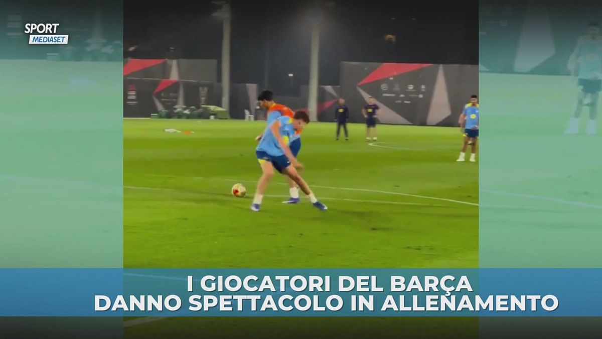 Barcellona: gol fantastici in allenamento
