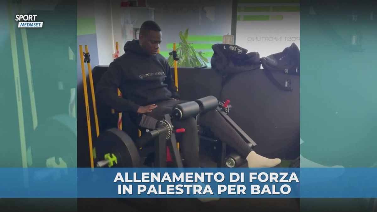 Balotelli: allenamento in palestra in vista del rientro negli Emirati
