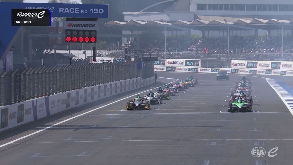 La partenza della tappa di Mexico City