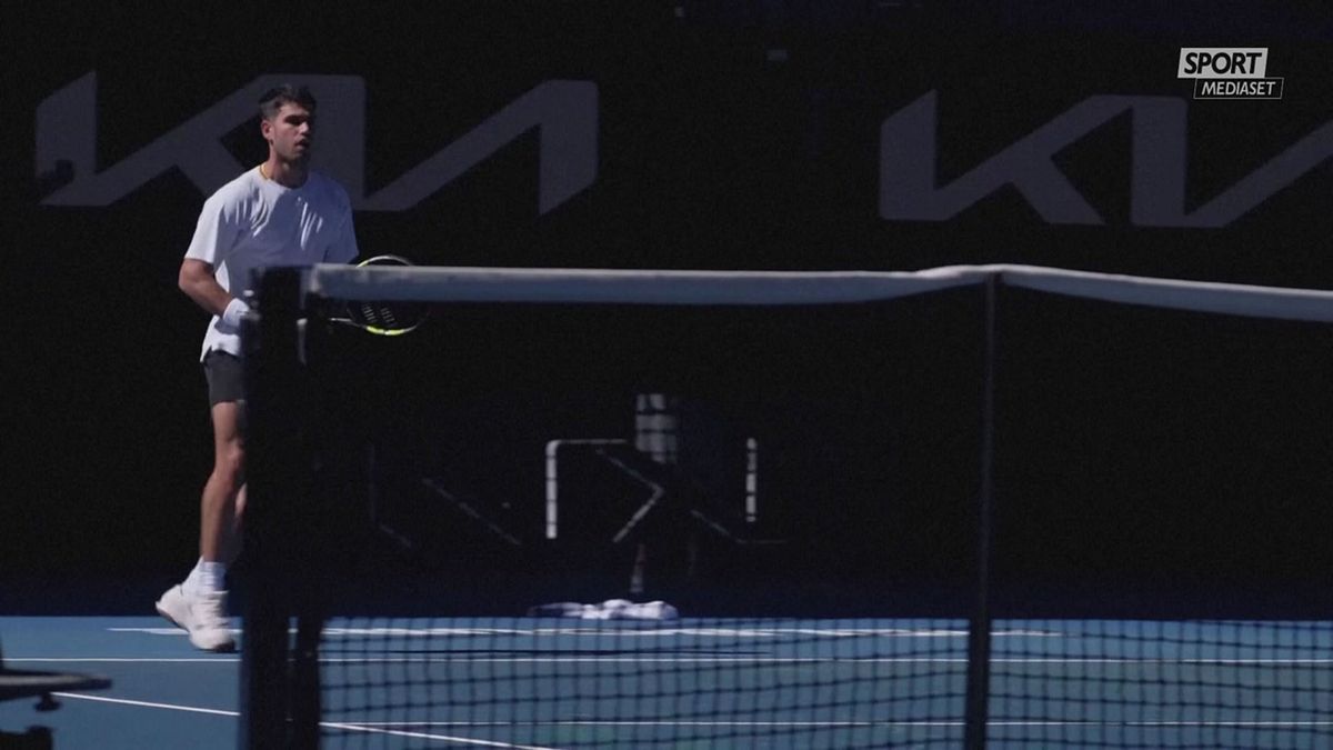 MCH ALLENAMENTO ALCARAZ MELBOURNE 11/1 MCH