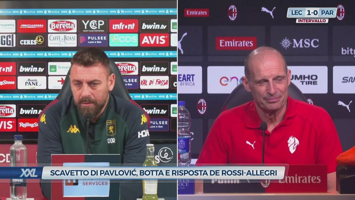 Scavetto di Pavlovic, botta e risposta De Rossi-Allegri