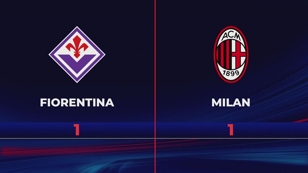 Fiorentina-Milan 1-1: gli highlights