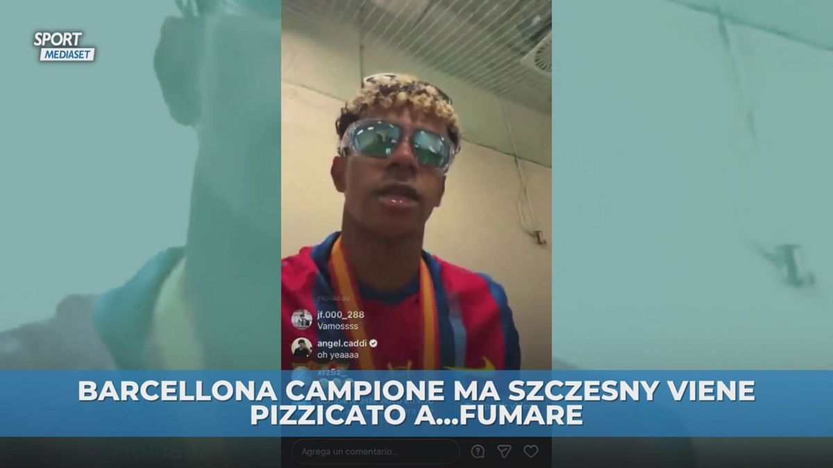 Szczesny pizzicato ancora a fumare