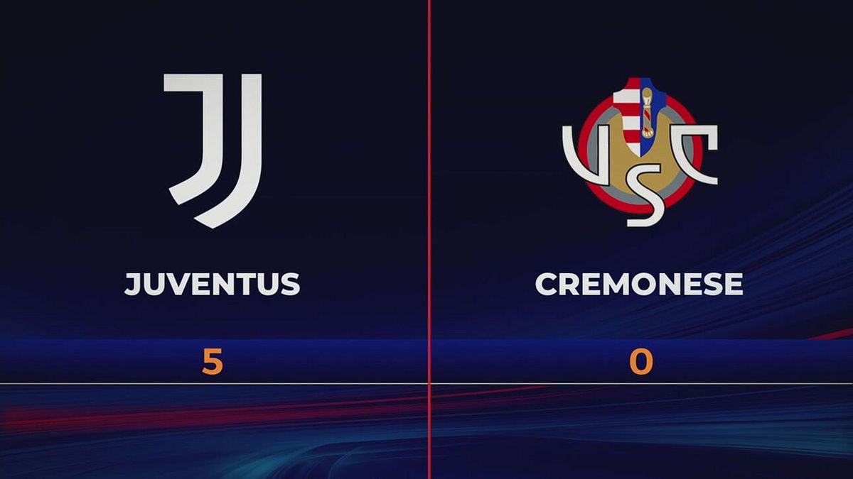 Juventus-Cremonese 5-0: gli highlights