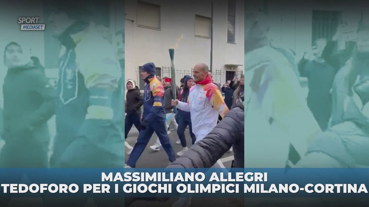 Massimiliano Allegri tedoforo