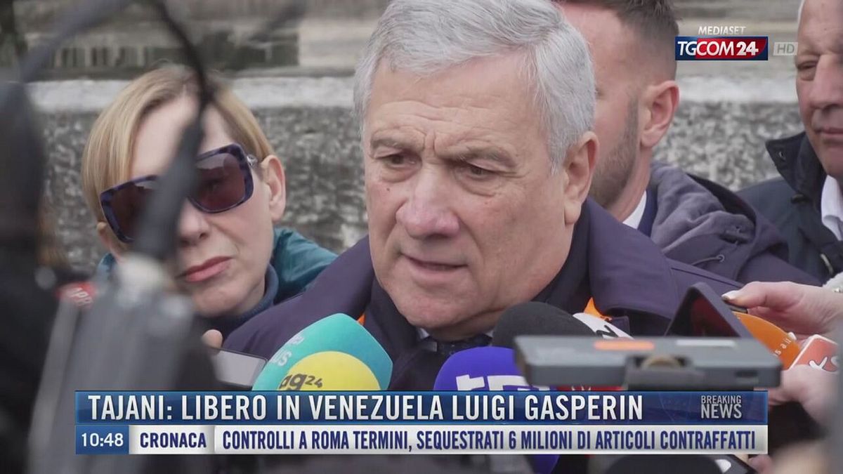Breaking News delle 11.00 | Tajani: libero in Venezuela Luigi Gasperin