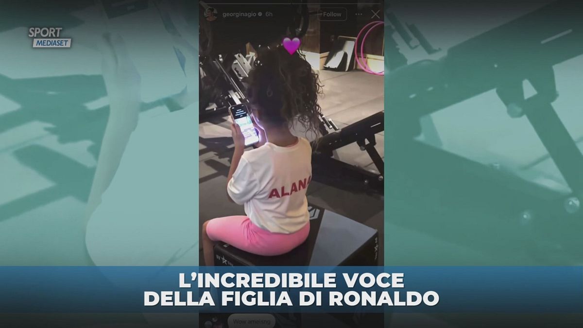 L'incredibile voce della figlia di Ronaldo