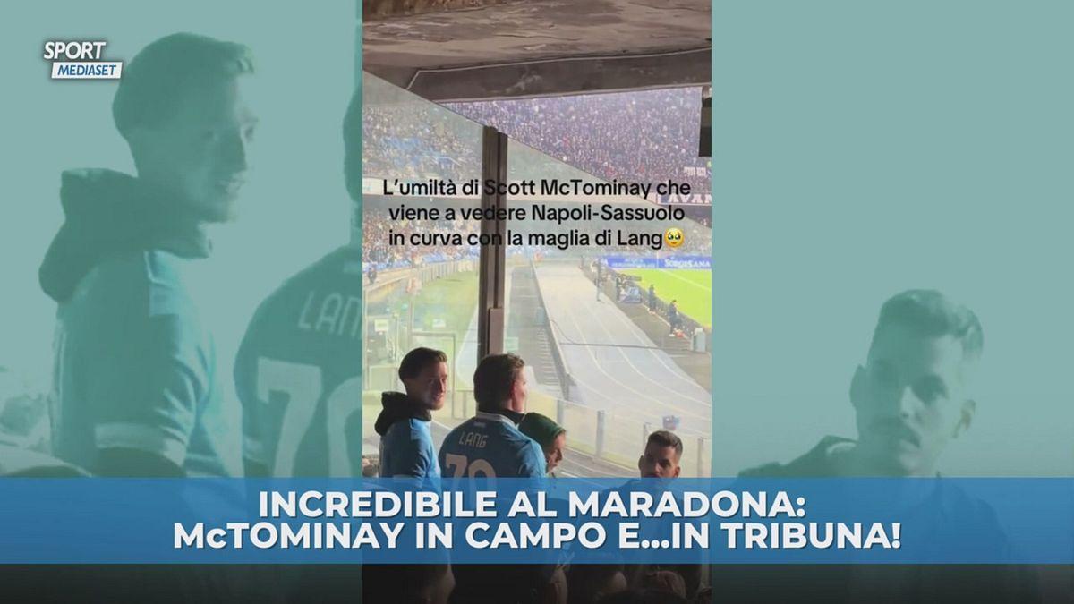 McTominay è ovunque. Anche in tribuna