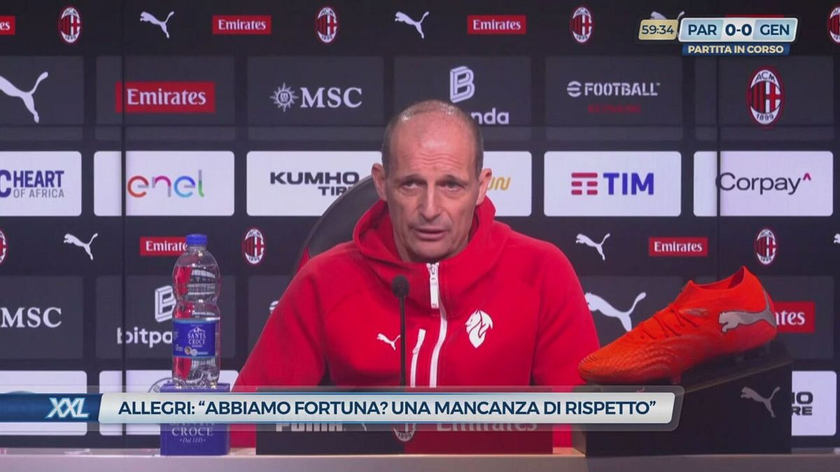 Allegri: "Abbiamo fortuna? Una mancanza di rispetto"