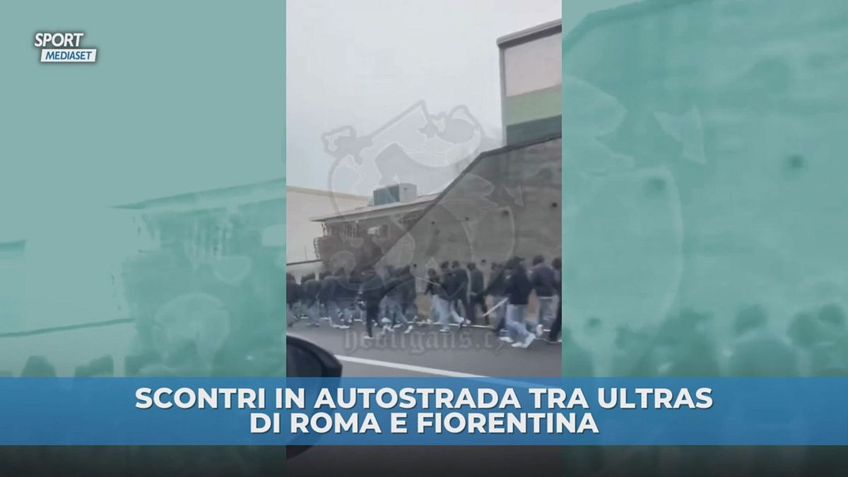 Scontri tra ultras di Roma e Fiorentina