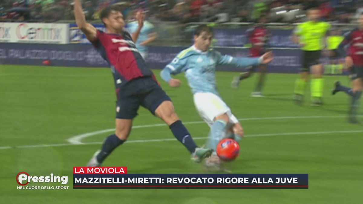La moviola di Cagliari-Juve: giusto revocare il rigore su Miretti?
