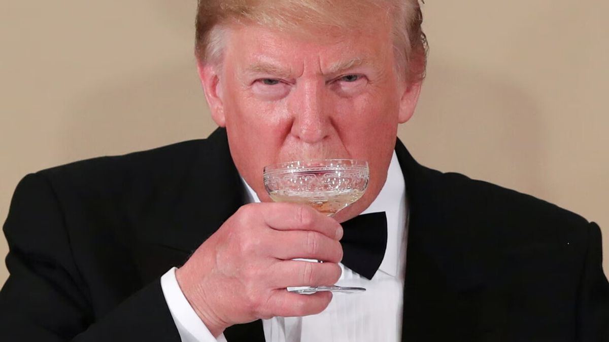 trump champagne