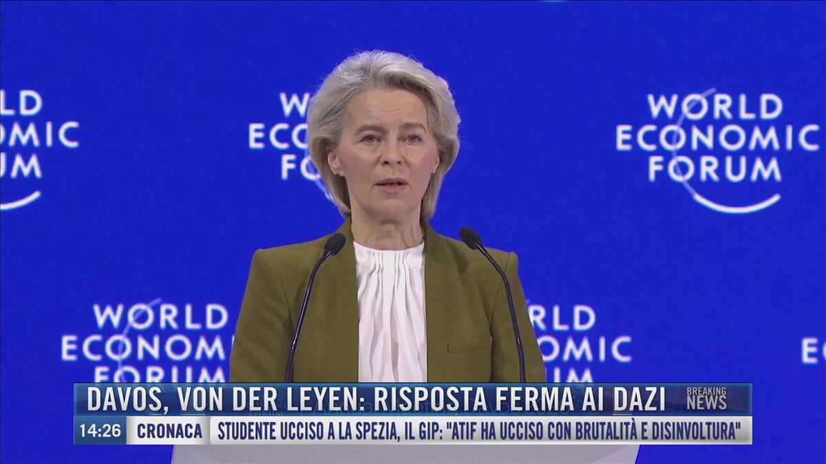 Breaking News delle 14.00 | Davos, Von der Leyen: risposta ferma ai dazi